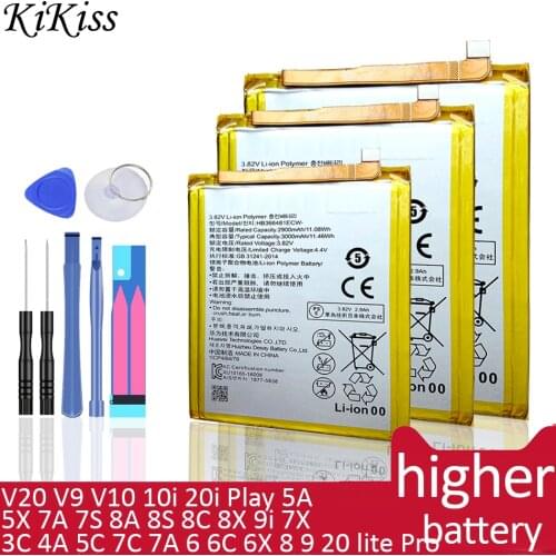 Battery For Huawei Honor 3C 4A 5C 7C 7A 6 6C 6X 8 9 20 lite Pro for Honor 5X 7A 7S 8A 8S 8C 8X 9i 7X V20 V9 V10 10i 20i Play 5A