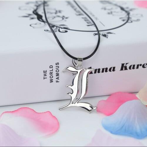 Death Note Double L Yagami Non-mainstream Necklace Smart Anime Fashion Jewelry Pendant Cosplay Unisex Accessories
