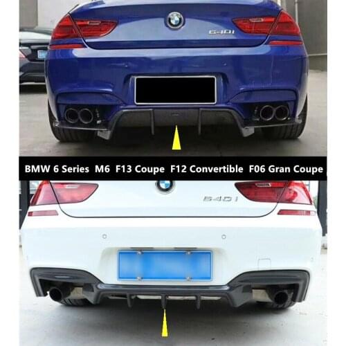 Carbon Fiber Raer Lip Spoilers For BMW 6 Series M6 F13 Coupe F12 Convertible F06 Gran Coupe 2011-2020 Bumper Diffuser Spoiler
