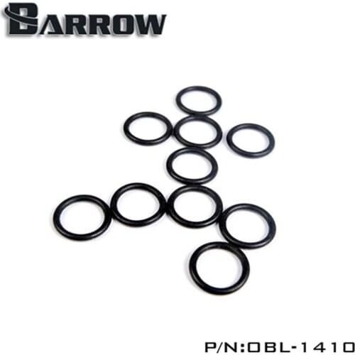 Barrow10 pieces/lot pc water cooling G1/4" fittings Replacement sealing O-ring for Acrylic/Hard Tube heatsink OBL-1410