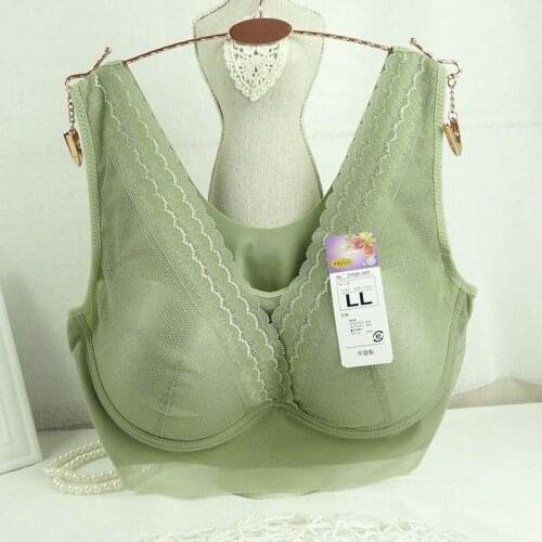 New No Rims High elasticity soft no trace thin Underwears Women bras plus size 6XL Bra womens Vest Fashion lace brassiere