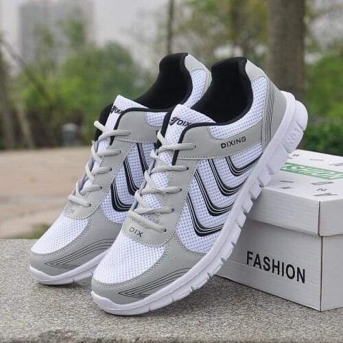 Breathable Mesh Comfortable Summer Sneakers Men Casual Shoes Light lace-up Mens Flats Tenis masculino