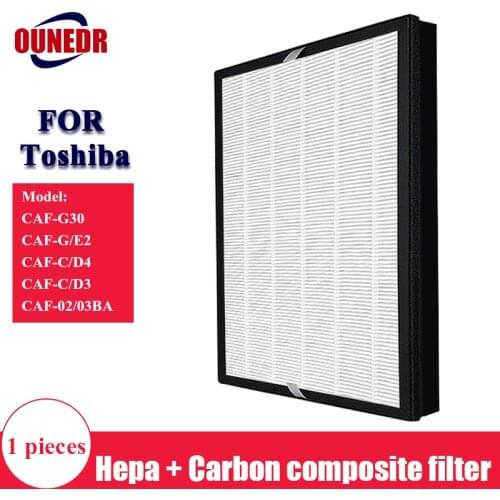 Air Purifier Filter Toshiba Model CAF-G30, CAF-G2, CAF-E2, CAF-C4, CAF-C3, CAF-D4, CAF-D3, CAF-02BA, CAF-03BA HEPA complete set