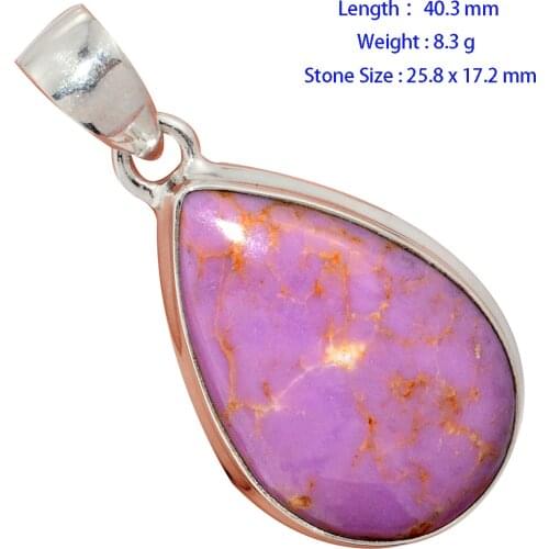 Phosphosiderite Peru Pendant 925 Sterling Silver, Women Hand Made Fine Jewelry Gift