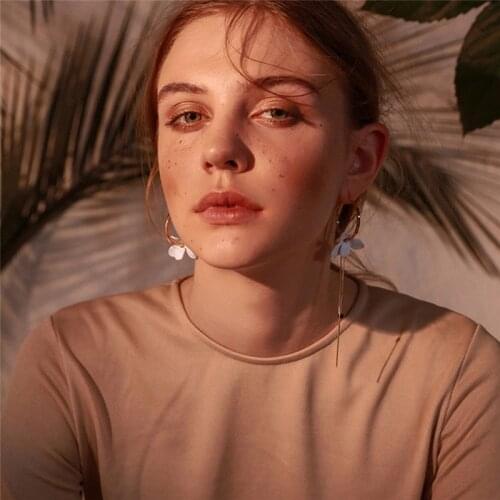 Women's Gold Earrings HJUEY China