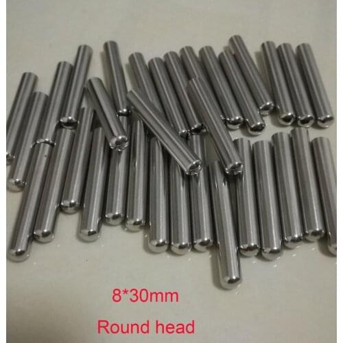 Customized 8mm*30mm One End Round Head Grade A Quality SS304 Thermocouple Protection Tube 100 pcs / lot