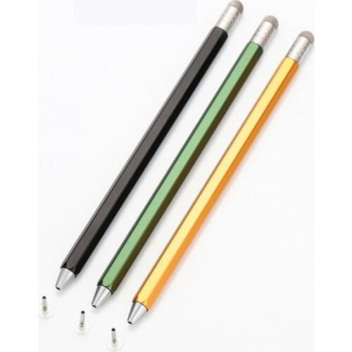 MAGCLE 2 in 1 Disc Fiber Stylus Pen Capacitive Alloy Rotation Touch Pen For IOS Android Phones Tablet For IPhone 12 Samsung