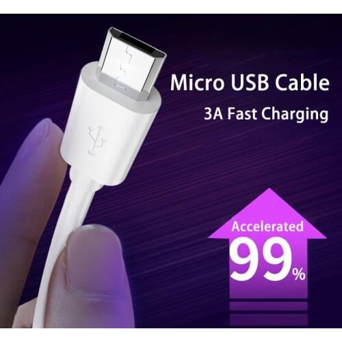 USB Micro Cable 3A Fast Charging USB Cable for Samsung Android Mobile Phone Accessories USB Charger Charging Cord