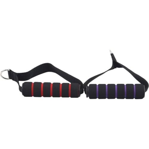 Multi-purpose Rope Attachment Bar Hand String Foam Handle Fitness Resistance Bands Accessories D-ring Spring Pull Rope Cable Bar