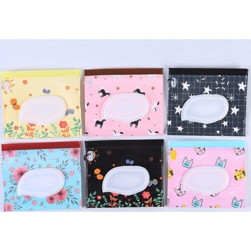 1Pcs Reusable Cleaning Wipes Case Wet Wipe Bag 18*16CM Wipes Container Luminescence Rope Portable Eco-friendly Paper Container