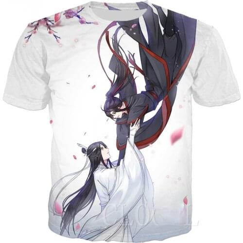 Men Women Summer T-shirt Pullover Grandmaster Of Demonic Cultivation Anime Mo Dao Zu Shi 3D Print Tshirt Loose T Shirts Clothing