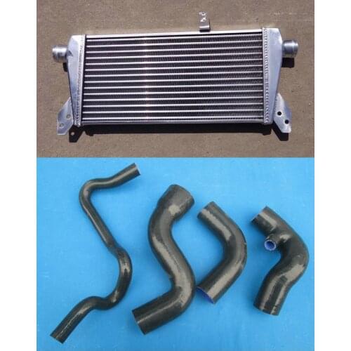 Upgrade FMIC Intercooler + Silicone Hose For Volkswagen Audi A4 Passat B5 B6 Quattro 1.8T Turbo Pipe 1996-2006 Bar & Plate FAN