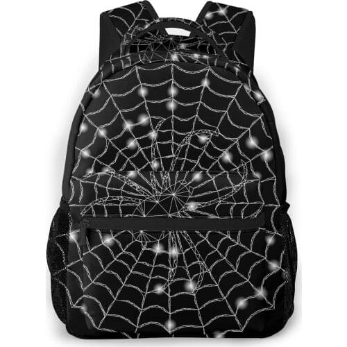 OLN Backpack Women Shoulder Bag Shiny Wire Triangular Mesh Spider Net Fashion School Bag For Teenage Girl Backpacks Travel Bag
