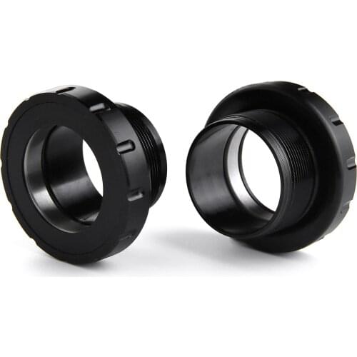 Press Fit Design Special Threaded BB Bearing Aluminum Alloy Bottom Bracket Parts for Road Bicycle/MTB Black BB