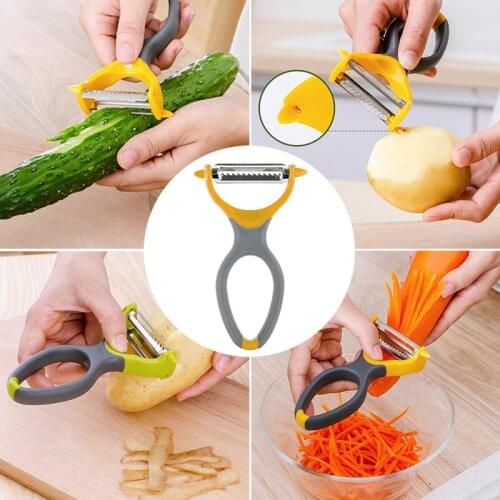 Vegetable Fruit Potato Peeler Cutter Household Stainless Steel Gadget Peeling Portable Home Kitchen Tools Accessories