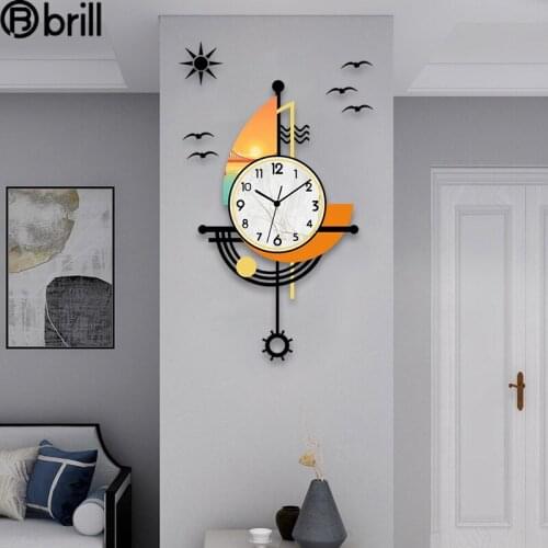 Nordic Silent Modern Clock Creative Luxury Wall Clock for Living Room Acrylic Clocks Wall Home Decor Fashion Pendule Murale Gift