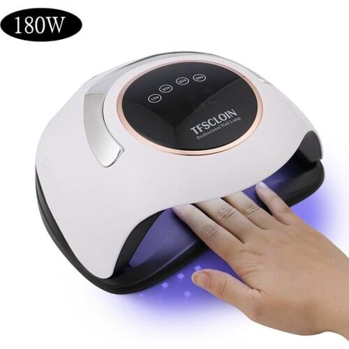 180W Sunshine Nails Dryer New LED UV Nail Lamp for Curing All Gel Nail Polish With Motion Sensing Manicure Pedicure Salon Tool