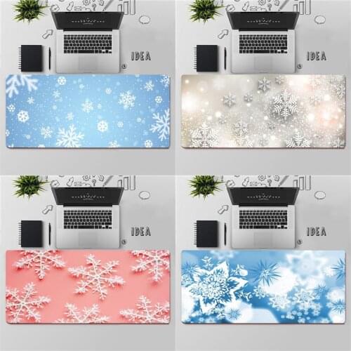 YNDFCNB High Quality Winter snowflakes DIY Design Pattern Game mousepad Free Shipping Large Mouse Pad Keyboards Mat