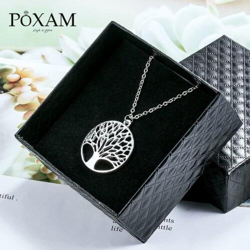 2019 Fashion Bohemian Plant Pendant Necklaces For Women Man Vintage Ethnic Link Chain Choker Necklace Christmas Gifts Jewelry