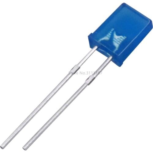 100PCS/LOT 2*5*7mm Square LED Blue Light-Emitting Diode 2X5X7 LED Diode