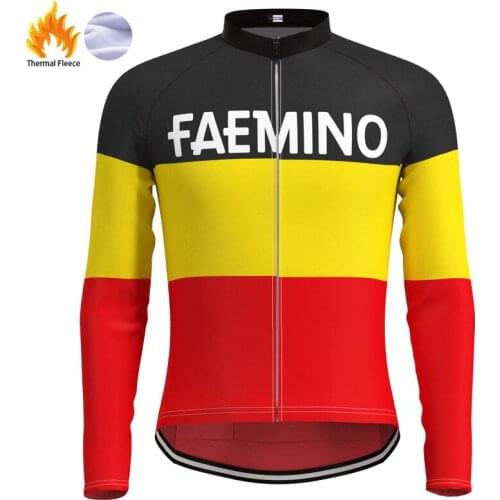 1962 Competition Italy FAEMINO Team Man Retro Cycling Jersey Fleece Long Sleeves Clothing Bike Triathlon maillot ciclismo hombre