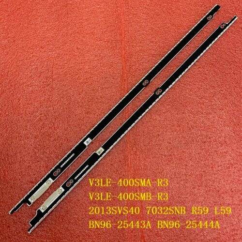 2pcs LED Backlight strip for Samsung UE40F8000AT UE40F7000 UE40F8000 UE40F7000ST BN96-25444A 25443A 2013SVS40 7032SNB R59 L59 3D