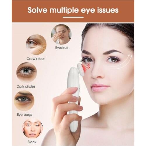 2 in 1 eye massager pen ems rf dark circles removal machine eye aging device