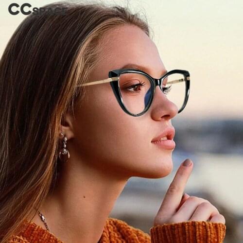 48254 Cat Eye Anti Blue TR90 Glasses Frames Women Optical Fashion Computer Glasses