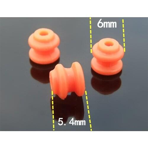 50Pcs 62A Single Slot Pulley 0.5M 2*6*5.4mm Orange Motor Pulley Toy Gear Pulley DIY Model Toys Accessories Spare Parts