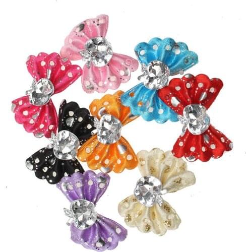 50pcs Cute Satin Ribbon Flowers Bows Ribbons For Crafts Grosgrain Bow Tie Scrapbooking Wedding Decoration Fit Hair Clip Diy