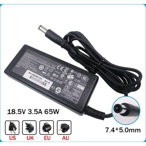7.4*5.0mm Original For HP COMPAQ 18.5V 3.5A 65W AC Adapter Charger Power Supply G6 G56 G62 G70 G72 DV5 DV6 DV7 N193 CQ60 CQ61