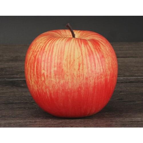 8pcs 8cm size artificial fruit Plastic Fake Fruit artifical red apple&artificial plastic fake simulated red apple