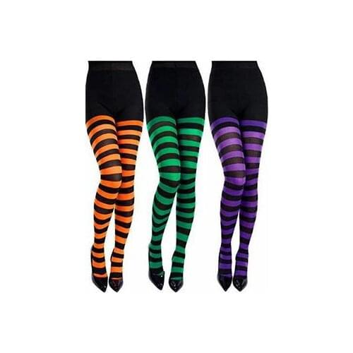 8 Styles Party Costume Props Striped Women Christmas Pantyhose Stockings Multicolor Optional Womens Pantyhose stockings