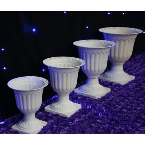 Free Shipping 8pcs/lot wedding plastic flower pot wedding road leads wedding flower stand Banquet decoration