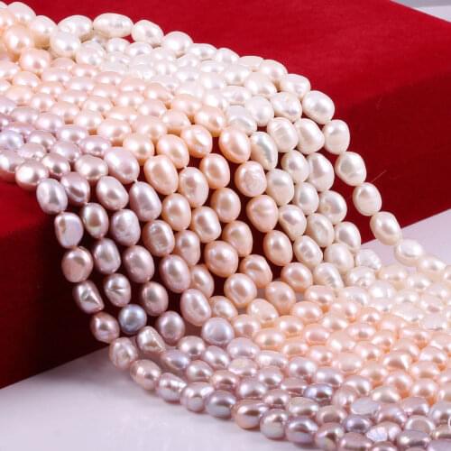 Natural Freshwater Cultured Pearls Beads Irregular Punch Loose Beads for Jewelry Making DIY Accessories Fit Bracelet Necklace