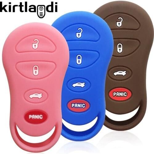 4 Button Remote Car Key cover case for Chrysler Grand Voyager Cruiser For Jeep Dodge Caravan Dakota Durango key holder keychain
