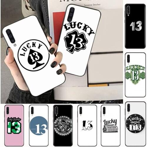 Lucky Number 13 Phone Case For Samsung A40 A31 A50 A51 A71 A20E A20S S8 S9 S10 S20 Plus note 20 ultra