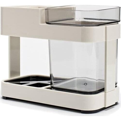 Toothbrush Toothpaste Stand Holder with 1 Cup Bathroom Storage Organizer