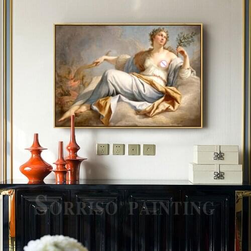 Europe Retro Angel Goddess Notre Dame Canvas Oil Painting Wall Art Home Decor Prints Hallway Pictures For Living Room Posters