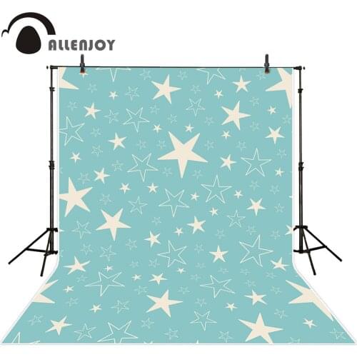 Allenjoy photography backdrops white blue stars photo background photography backdrop vinyl photography backdrops polyester