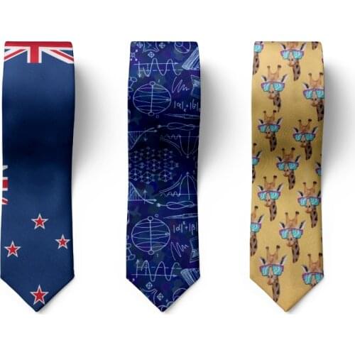Nation Flag Ties For Man New Slim Casual Classic Polyester Necktie Fashion Men Tie for Wedding Christmas Party Male Tie Neckwear