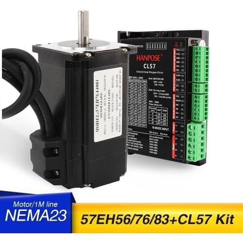 57CME22 57EH76A4001+CL57 sets Hybrid Step-servo Driver Nema23 57EH83 56MM Closed Loop 4.0A 2.2N.m Servo motor Stepper Motor