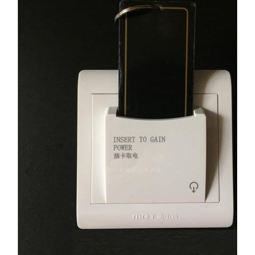 Hotel energy saving switch 86 type Magnetic card Insert for power 8800W 40A Three line with 15s delay power socket