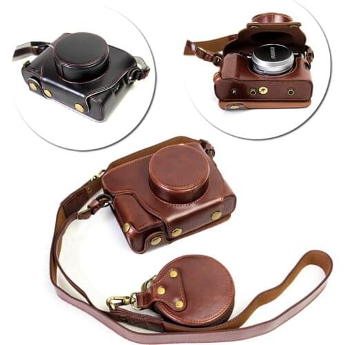 PU Leather Case for Fujifilm X100F x100f camera bag with Bottom Battery Opening+Small Storage Bag