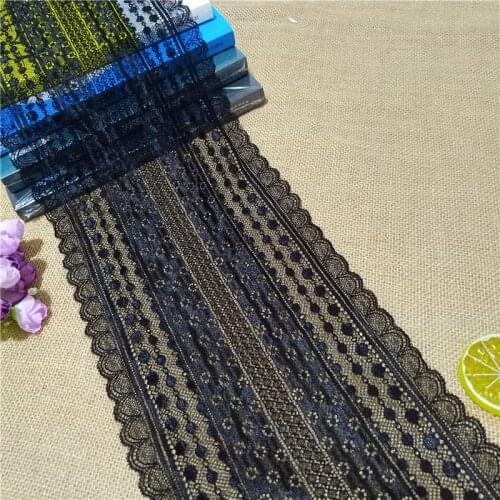 Width19.5cm Nylon Spandex stretch Jacquard lace trimmings