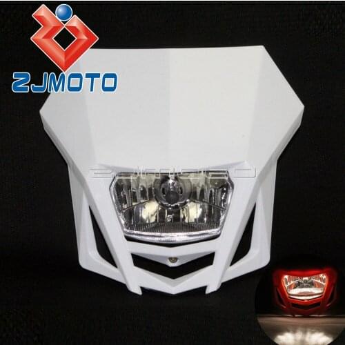 Motorcycle H4 12V Headlight Fairing Dirt Bike Supermoto Headlamp For KAWASAKI MX KLX KX KLR 150 250 450 HONDA XR CRF Universal