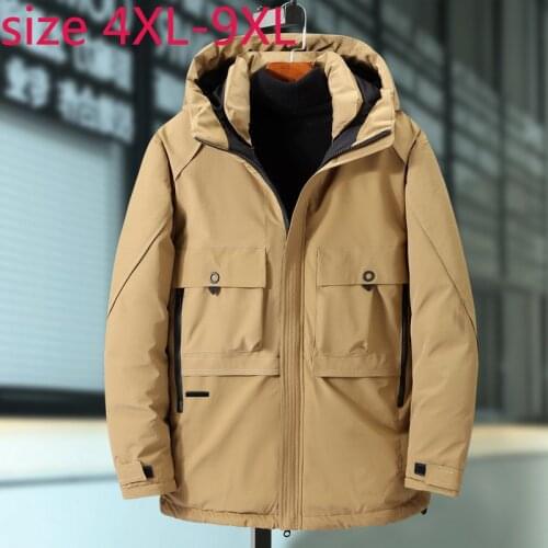 New Arrival Fashion Extra Large Men Winter Padded Jacket Clothing Style Loose Coat Casual Thick Plus Size 4XL 5XL 6XL 7XL 8XL9XL