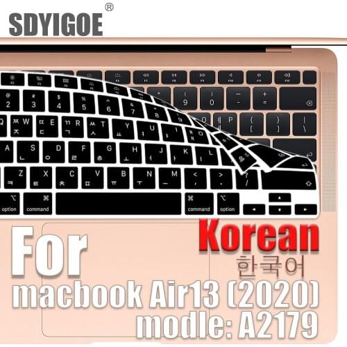 New Korean Laptop keyboard cover For Air13 2020 Keyboard case A2179 protective film 13 inch Form macbook silicone keyboard cover
