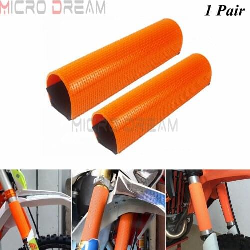 Orange Front Shock Absorber Fork Suspension Protector Guard Wrap Cover For EXC SX SXF XC XCF EXCF EXCW XCFW MX Motocross