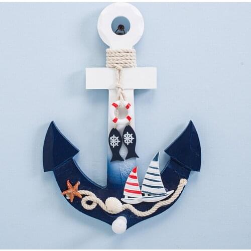 Original Wooden Sea Anchors Ocean Catcher Decoration Door Hanging Art Gifts To Bestie Friends Creative Valentines Day Gifts